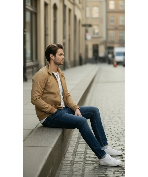 London Denim(ロンドンデニム)の「Essential Slim Fit Jean / ストレッチ スリム ストレート デニム(デニムパンツ・メンズ・インディゴブルー/ブラック/ホワイト/ライトインディゴブルー・SMALL/MEDIUM/LARGE/X-LARGE/XX-LARGE)」の22枚目の写真