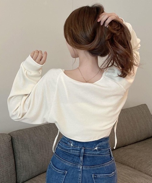 Jasmine Grandiflorum（ジャスミングランディフローラム）の「【Jasmine】アンサンブル ニットキャミソール+カーディガン（アンサンブル・レディース・ブラック/オレンジ/ホワイト/グリーン・FREE）」の12枚目の写真