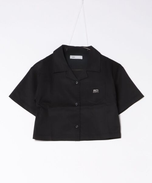 DURAS(デュラス)の「オープンカラークロップシャツ(シャツ/ブラウス・レディース・サックスブルー/ブラック/オフホワイト・SMALL/MEDIUM)」の17枚目の写真