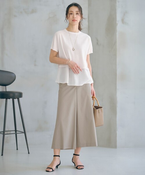 J.PRESS(ジェイプレス)の「【洗える・抗菌防臭】FABRIC コンビ ニット(ニット/セーター・レディース・ベージュ系/ブラック系/ライトグリーン系・F)」の13枚目の写真