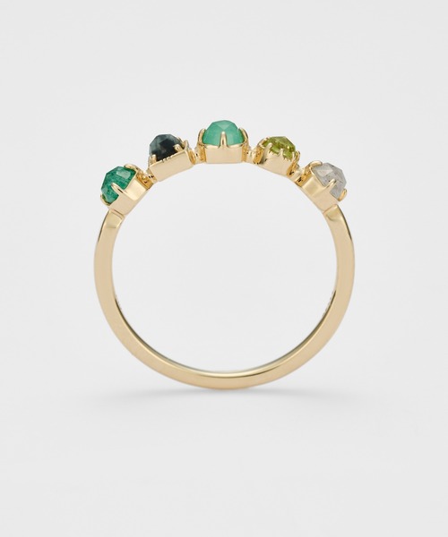 agete（アガット）の「K10マルチストーンリング（リング・レディース・マルチ・#13/#9/#11/#15）」の4枚目の写真