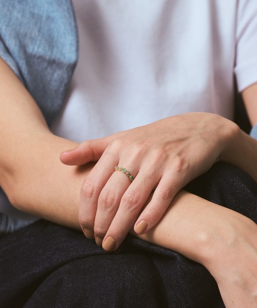 agete（アガット）の「K10マルチストーンリング（リング・レディース・マルチ・#13/#9/#11/#15）」の5枚目の写真