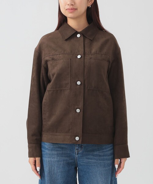 B:MING by BEAMS(ビーミングバイビームス)の「スエードライク ジャケット(S~M)(ブルゾン・レディース・ブラウン/ネイビー・MEDIUM/SMALL)」の12枚目の写真