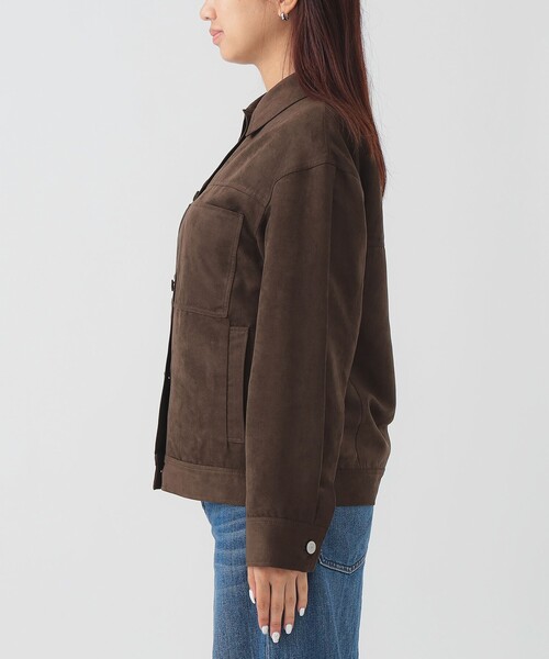 B:MING by BEAMS(ビーミングバイビームス)の「スエードライク ジャケット(S~M)(ブルゾン・レディース・ブラウン/ネイビー・MEDIUM/SMALL)」の13枚目の写真