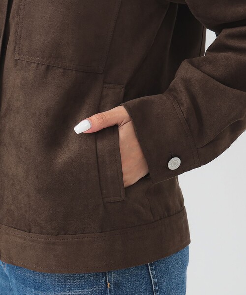 B:MING by BEAMS(ビーミングバイビームス)の「スエードライク ジャケット(S~M)(ブルゾン・レディース・ブラウン/ネイビー・MEDIUM/SMALL)」の16枚目の写真