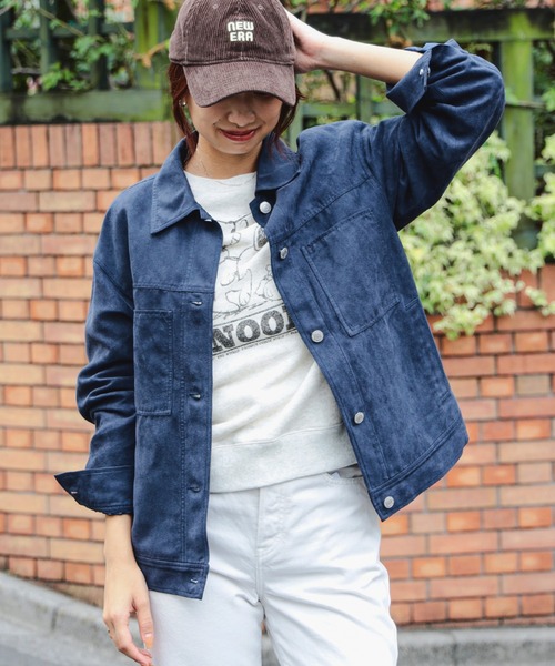 B:MING by BEAMS(ビーミングバイビームス)の「スエードライク ジャケット(S~M)(ブルゾン・レディース・ブラウン/ネイビー・MEDIUM/SMALL)」の21枚目の写真