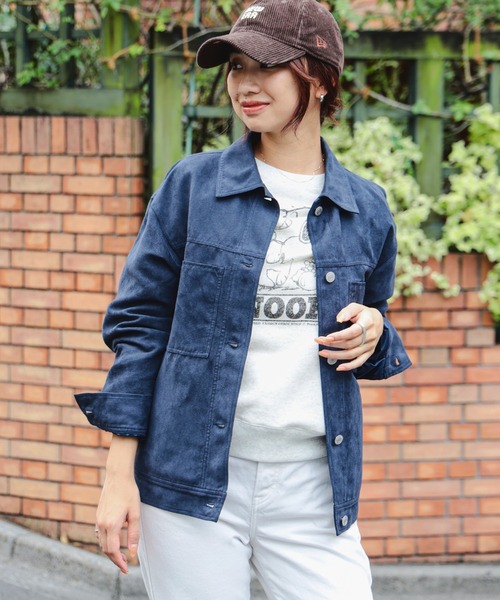 B:MING by BEAMS(ビーミングバイビームス)の「スエードライク ジャケット(S~M)(ブルゾン・レディース・ブラウン/ネイビー・MEDIUM/SMALL)」の20枚目の写真