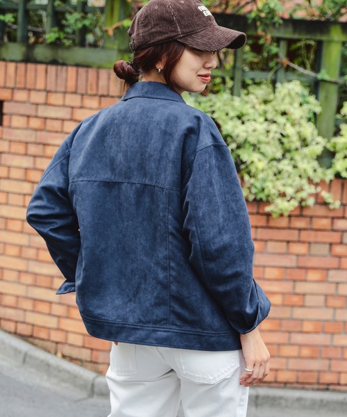 B:MING by BEAMS(ビーミングバイビームス)の「スエードライク ジャケット(S~M)(ブルゾン・レディース・ブラウン/ネイビー・MEDIUM/SMALL)」の19枚目の写真