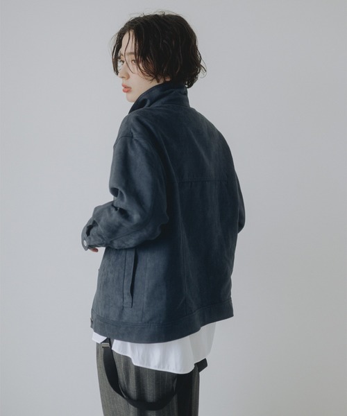 B:MING by BEAMS(ビーミングバイビームス)の「スエードライク ジャケット(S~M)(ブルゾン・レディース・ブラウン/ネイビー・MEDIUM/SMALL)」の3枚目の写真