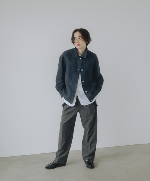 B:MING by BEAMS(ビーミングバイビームス)の「スエードライク ジャケット(S~M)(ブルゾン・レディース・ブラウン/ネイビー・MEDIUM/SMALL)」の4枚目の写真