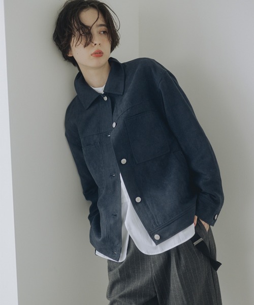B:MING by BEAMS(ビーミングバイビームス)の「スエードライク ジャケット(S~M)(ブルゾン・レディース・ブラウン/ネイビー・MEDIUM/SMALL)」の7枚目の写真