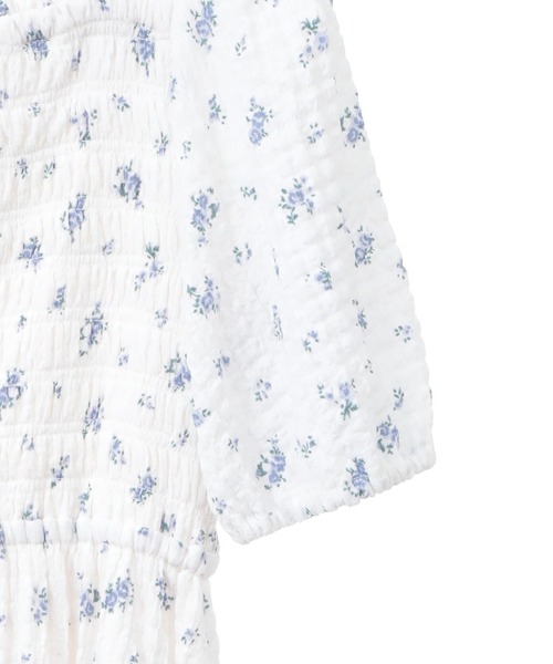 earth music&ecology（アースミュージックアンドエコロジー）の「バックリボンシャーリングワンピース（ワンピース・レディース・サックスブルー/ブラック/その他14・FREE）」の9枚目の写真