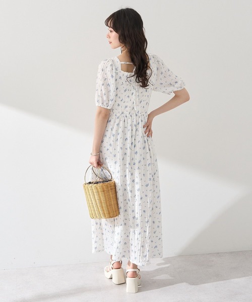 earth music&ecology（アースミュージックアンドエコロジー）の「バックリボンシャーリングワンピース（ワンピース・レディース・サックスブルー/ブラック/その他14・FREE）」の17枚目の写真