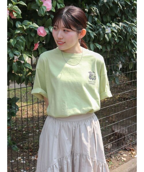 Ungrid（アングリッド）の「ドッグプリントロゴTee（Tシャツ/カットソー・レディース・グリーン系その他/チャコールグレー/オフホワイト・FREE）」の3枚目の写真