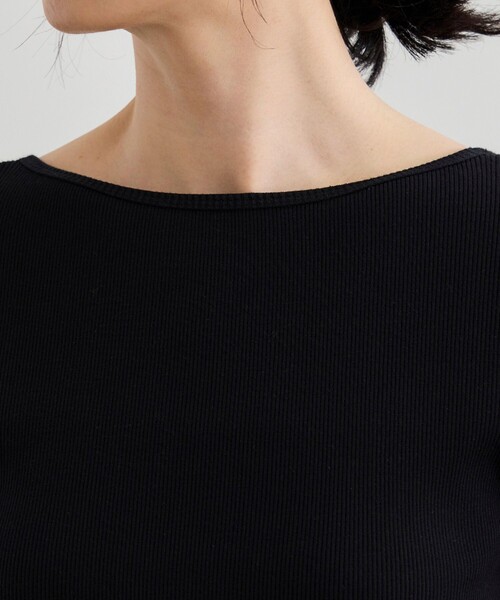 ROPE'（ロペ）の「【洗える】テレコ5分袖ニットプルオーバー（ニット/セーター・レディース・ブラック/ブラウン/ホワイト・FREE）」の17枚目の写真