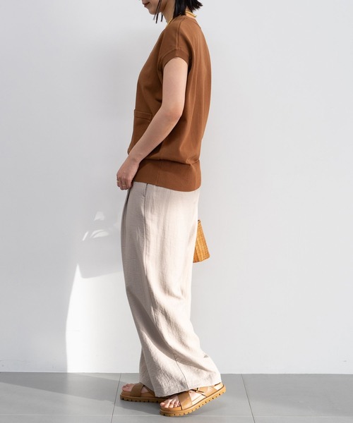 BARNYARDSTORM（バンヤードストーム）の「BARNYARDSTORM / ゴールドボタンベスト / ハンドウォッシャブル（ニット/セーター・レディース・ブラック/ブルー/ホワイト/キャメル・FREE）」の18枚目の写真