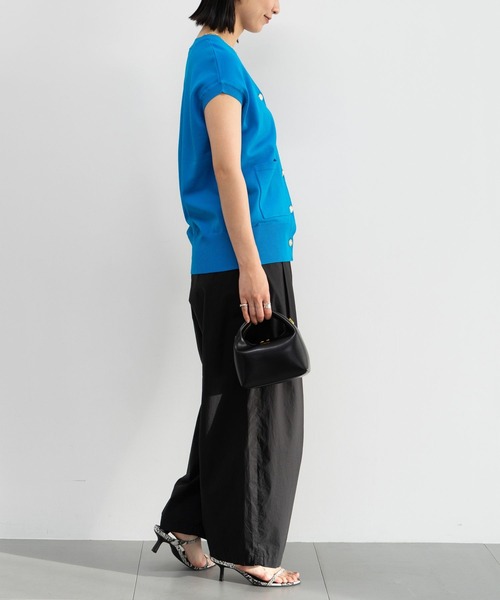 BARNYARDSTORM（バンヤードストーム）の「BARNYARDSTORM / ゴールドボタンベスト / ハンドウォッシャブル（ニット/セーター・レディース・ブラック/ブルー/ホワイト/キャメル・FREE）」の14枚目の写真