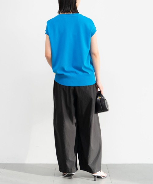 BARNYARDSTORM（バンヤードストーム）の「BARNYARDSTORM / ゴールドボタンベスト / ハンドウォッシャブル（ニット/セーター・レディース・ブラック/ブルー/ホワイト/キャメル・FREE）」の13枚目の写真