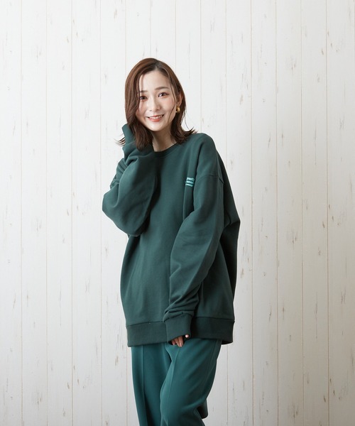 B'day（ビーデイ）の「【CHICHI】Zarograviaty LOGO プリント クルーネック スウェット（スウェット・メンズ・グリーン/グレー系その他・FREE）」の5枚目の写真