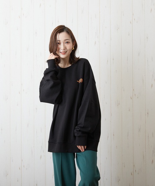 B'day（ビーデイ）の「【CHICHI】Zarograviaty LOGO プリント クルーネック スウェット（スウェット・メンズ・グリーン/グレー系その他・FREE）」の7枚目の写真