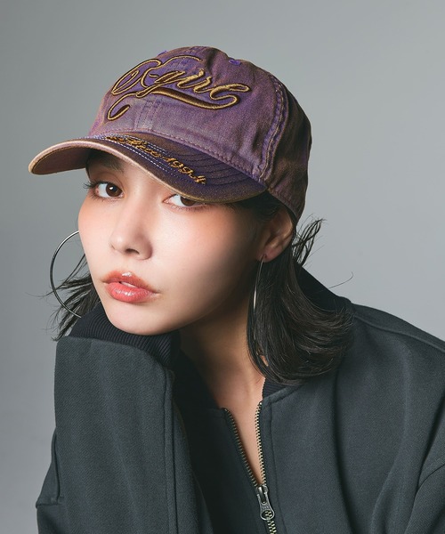 セール】EMBROIDERED LOGO FADED 6PANEL CAP（キャップ）｜X-girl