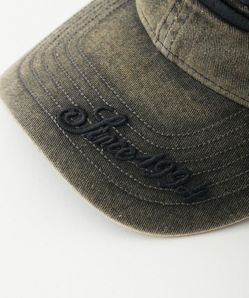 X-girl（エックスガール）の「EMBROIDERED LOGO FADED 6PANEL CAP（キャップ・レディース・ブラック/パープル/ネイビー・ONE SIZE）」の8枚目の写真