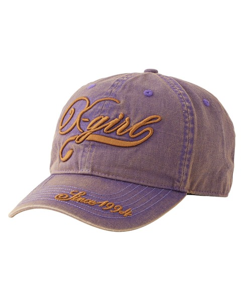 X-girl（エックスガール）の「EMBROIDERED LOGO FADED 6PANEL CAP（キャップ・レディース・ブラック/パープル/ネイビー・ONE SIZE）」の13枚目の写真