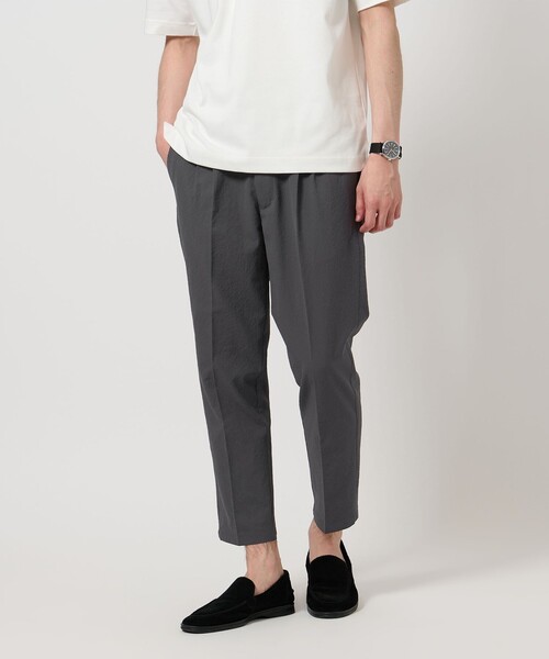 green label relaxing【美品】イージースラックス グレー L セール】【WEB限定】JUST fit サッカー 2P スラックス イージー