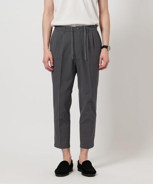 green label relaxing(グリーンレーベルリラクシング)の「【WEB限定】JUST fit サッカー 2P スラックス イージーパンツ(スラックス・メンズ・ダークグレー/ネイビー・XL/S/L/M)」の5枚目の写真