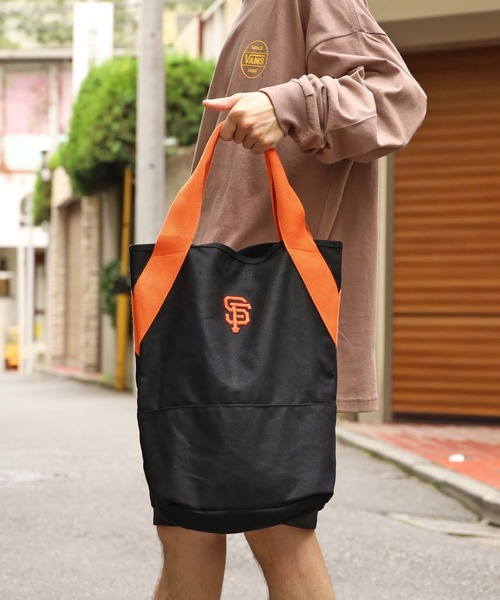INFIELDER DESIGN（インフィールダーデザイン）の「INFIELDER DESIGN/インフィルダーデザイン MLB TOTE トートバック ハンドバック（トートバッグ・メンズ・ブラック・ONE SIZE）」の7枚目の写真