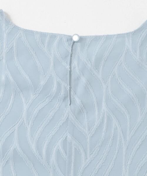 URBAN RESEARCH ROSSO WOMEN（アーバンリサーチ　ロッソ）の「セミシアーカットジャガードブラウス（シャツ/ブラウス・レディース・ネイビー/ベージュ/ブルー/オフホワイト・FREE）」の22枚目の写真