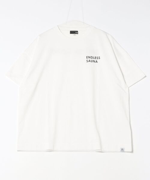 TAKA-Q(タカキュー)の「【サウナ キャンプ アウトドア】タカキュー Sauna Camp×T/Q ロゴ クルー 半袖 Tシャツ(Tシャツ/カットソー・メンズ・ホワイト/ブラック・MEDIUM/LARGE/X-LARGE)」の15枚目の写真