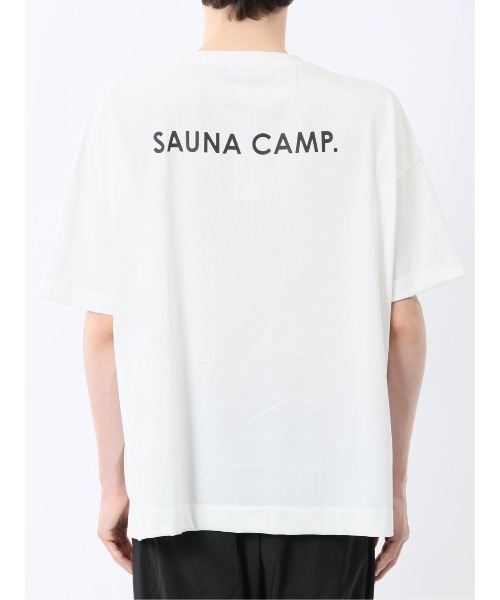 TAKA-Q(タカキュー)の「【サウナ キャンプ アウトドア】タカキュー Sauna Camp×T/Q ロゴ クルー 半袖 Tシャツ(Tシャツ/カットソー・メンズ・ホワイト/ブラック・MEDIUM/LARGE/X-LARGE)」の18枚目の写真