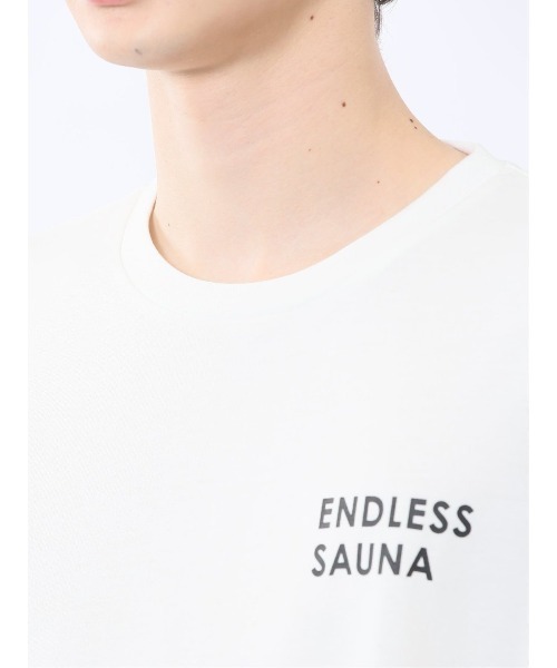 TAKA-Q(タカキュー)の「【サウナ キャンプ アウトドア】タカキュー Sauna Camp×T/Q ロゴ クルー 半袖 Tシャツ(Tシャツ/カットソー・メンズ・ホワイト/ブラック・MEDIUM/LARGE/X-LARGE)」の19枚目の写真