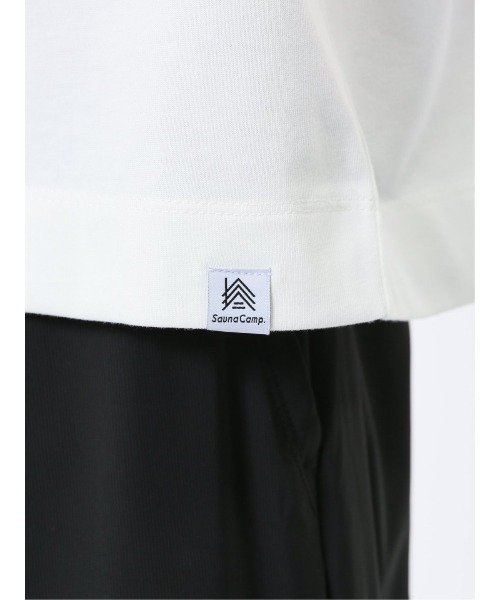 TAKA-Q(タカキュー)の「【サウナ キャンプ アウトドア】タカキュー Sauna Camp×T/Q ロゴ クルー 半袖 Tシャツ(Tシャツ/カットソー・メンズ・ホワイト/ブラック・MEDIUM/LARGE/X-LARGE)」の21枚目の写真