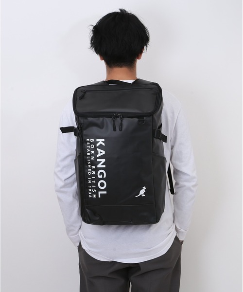 KANGOL(カンゴール)の「KANGOL piece ボックスリュック(バックパック/リュック・レディース・ホワイト/ブラック/マルチ・FREE)」の1枚目の写真
