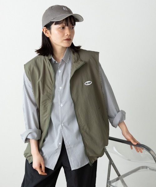 SUGGESTION（サジェッション）の「SUGGESTION/サジェッション ナイロンスタンドベスト（ベスト・メンズ・グリーン・L/M）」の15枚目の写真