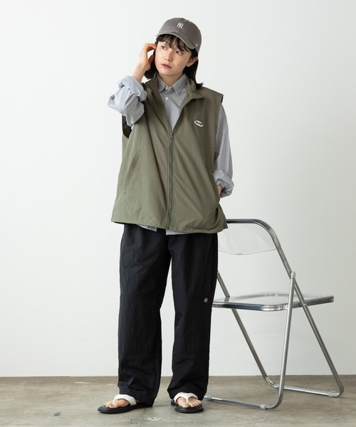 SUGGESTION（サジェッション）の「SUGGESTION/サジェッション ナイロンスタンドベスト（ベスト・メンズ・グリーン・L/M）」の17枚目の写真