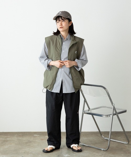 SUGGESTION（サジェッション）の「SUGGESTION/サジェッション ナイロンスタンドベスト（ベスト・メンズ・グリーン・L/M）」の18枚目の写真