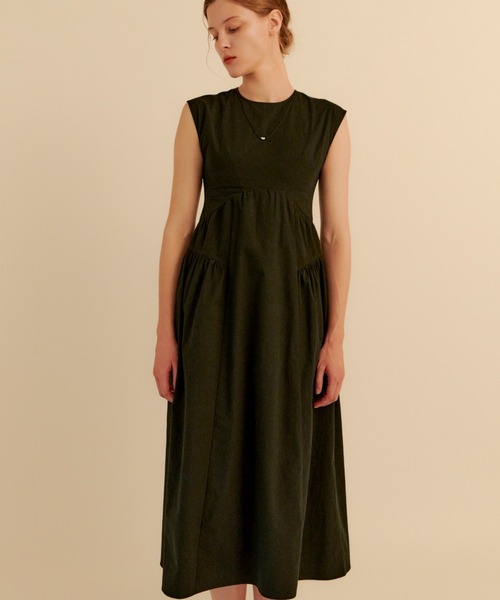 kiehtova（キエトヴァ）の「【kiehtova】BREEZE COTTON DRESS/ブリーズ コットン ドレス（ドレス・レディース・ネイビー/ブラック/ホワイト・L/M）」の6枚目の写真