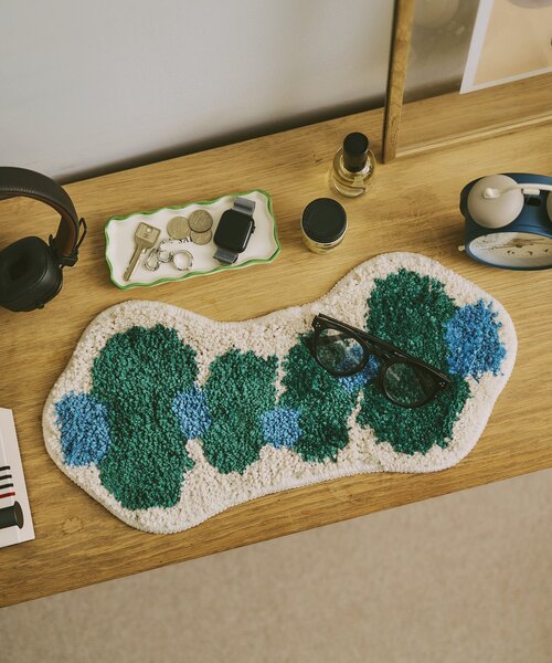 BIRTHDAY BAR（バースデイバー）の「【SAHIR サヒール】Accent medium mat　eucalyptus（ラグ/マット・レディース・グリーン・0）」の3枚目の写真