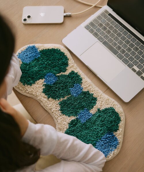 BIRTHDAY BAR（バースデイバー）の「【SAHIR サヒール】Accent medium mat　eucalyptus（ラグ/マット・レディース・グリーン・0）」の4枚目の写真