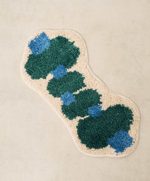 BIRTHDAY BAR（バースデイバー）の「【SAHIR サヒール】Accent medium mat　eucalyptus（ラグ/マット・レディース・グリーン・0）」の6枚目の写真