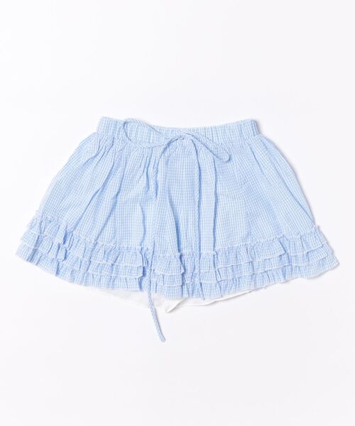 frunco（フランコ）の「ギンガムフリルスカート（スカート・レディース・ピンク/ブラック/ブルー・MEDIUM）」の4枚目の写真