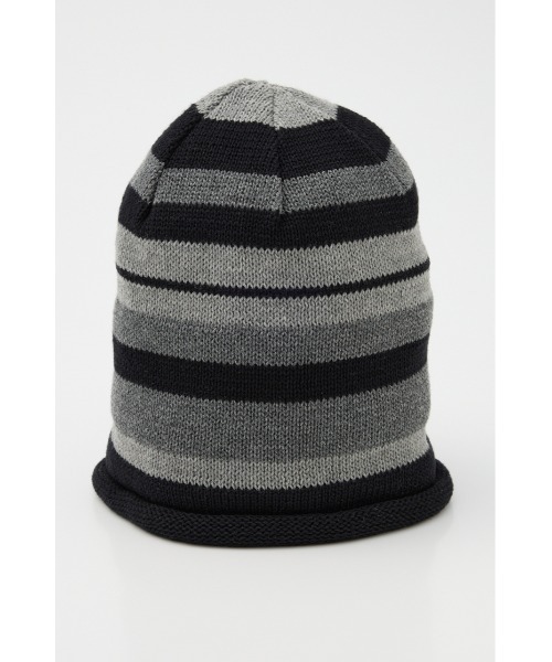 LAGUA GEM（ラグアジェム）の「BORDER LIKE ビーニー（ニットキャップ/ビーニー・レディース・ブラック/カーキ・FREE）」の8枚目の写真