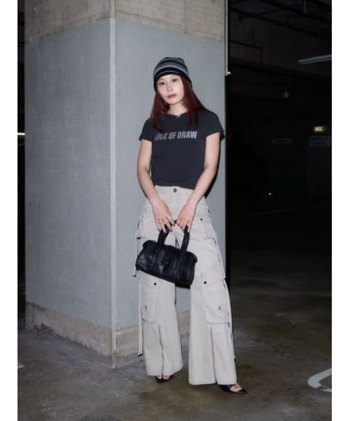 LAGUA GEM（ラグアジェム）の「BORDER LIKE ビーニー（ニットキャップ/ビーニー・レディース・ブラック/カーキ・FREE）」の12枚目の写真