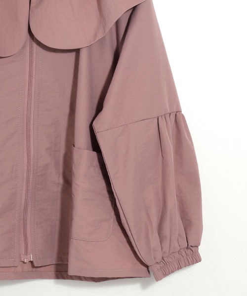 MAKE YOUR DAY（メイクユアデイ）の「ビッグカラージャケット■80～140cm（ナイロンジャケット・キッズ・ブラック/ピンク/ブラウン・140/130/110/100/90/80/120）」の17枚目の写真