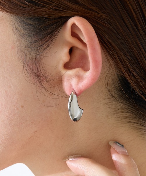 ステンレスムーンピアス（ピアス（両耳用））｜PAPILLONNER