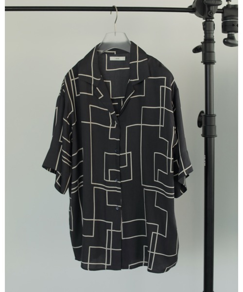 Geometric Opencollar Shirts（シャツ/ブラウス）｜anuke