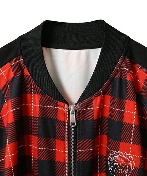 Candy Stripper(キャンディストリッパー)の「【コジコジ×Candy Stripper】ガーン TRACK ジャケット(ブルゾン・レディース・ブラック/レッド・FREE)」の8枚目の写真